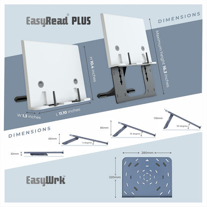 SimplyEasy Reading Stand Plus & Laptop Stand Combo