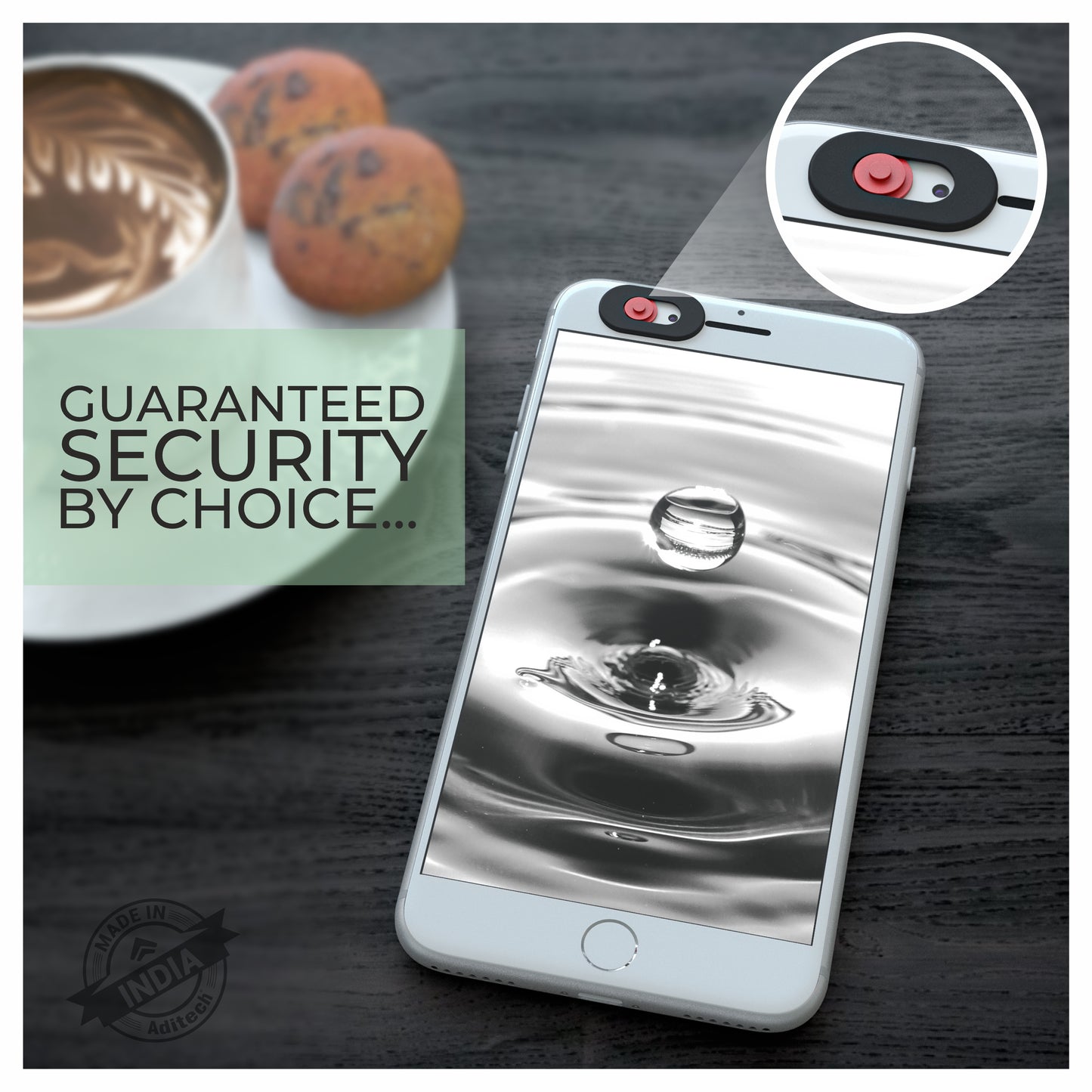 SimplyEasy Webcam Cover Slider Camera Privacy Cover Slider