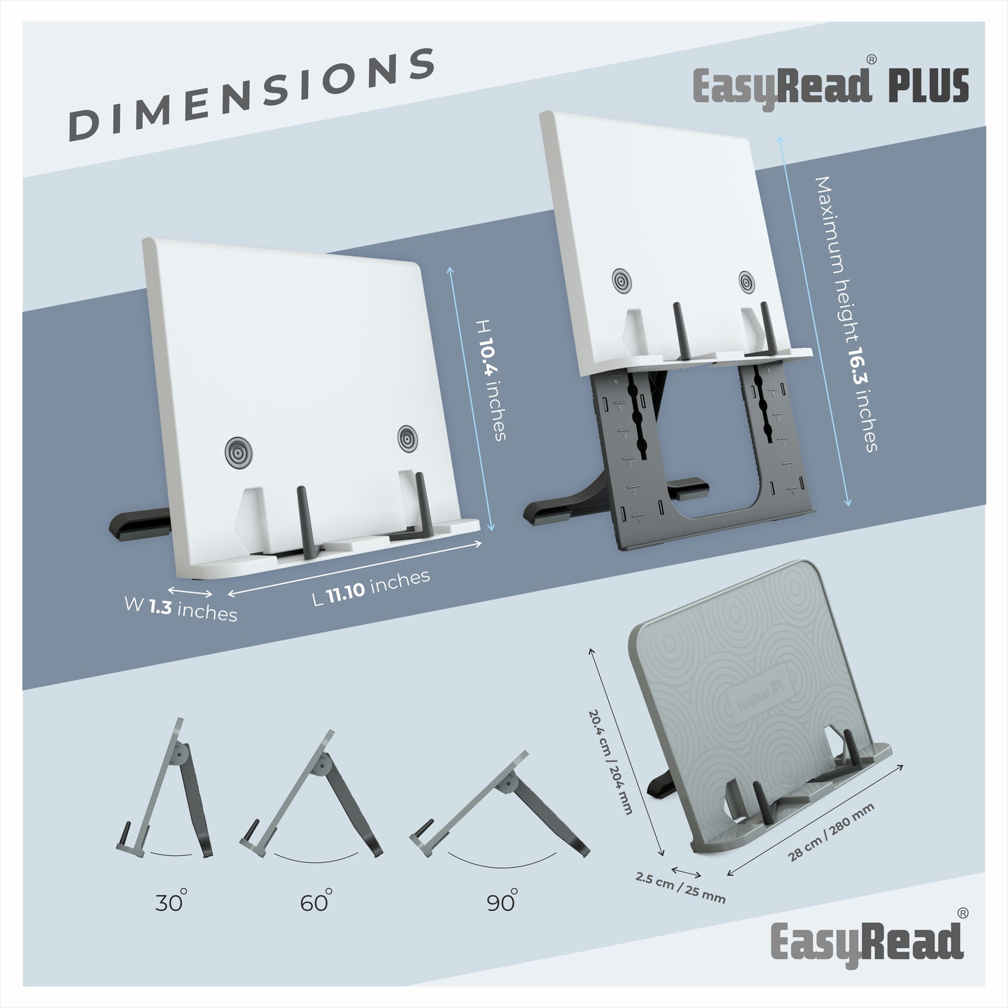 SimplyEasy Reading Stand Plus & Regular Combo
